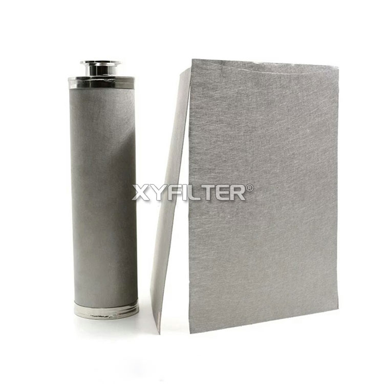 Stainless Steel Metal Fiber Felt Pleated Filter Element