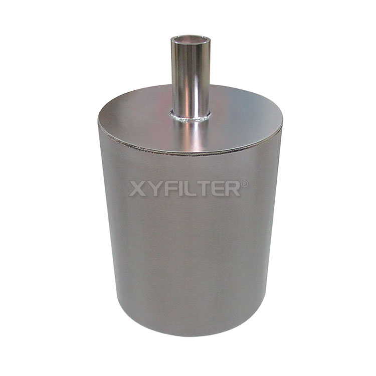 Customized Stainless Steel 304 316 Sintered Powder Porous Metal Filter Tube Filter Element