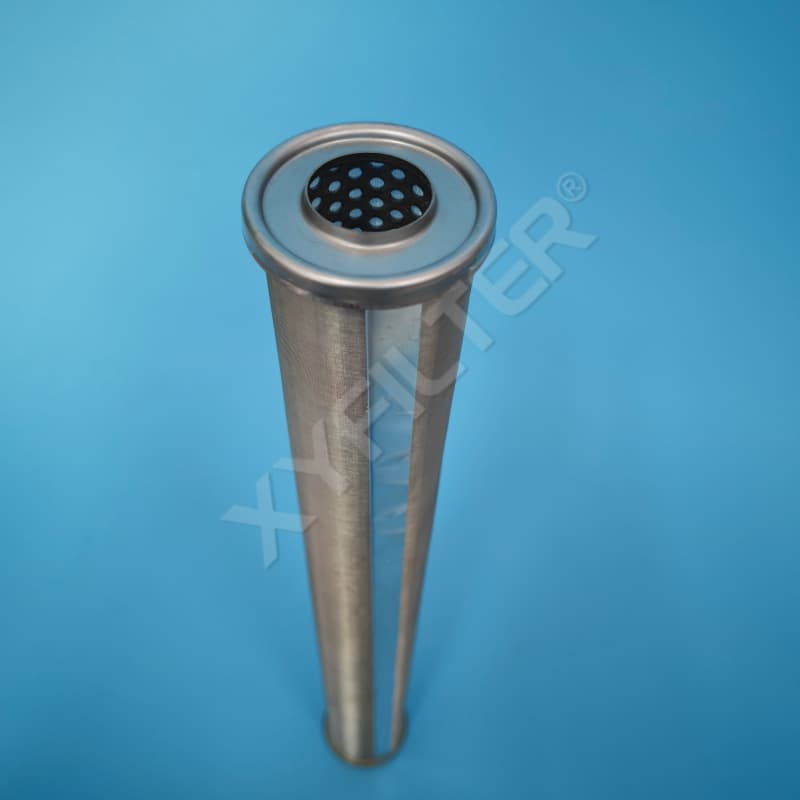 XYFILTERCustom 2mm Reinforced Support Core 100 Mesh Stainless Steel Metal Screen Filter Element